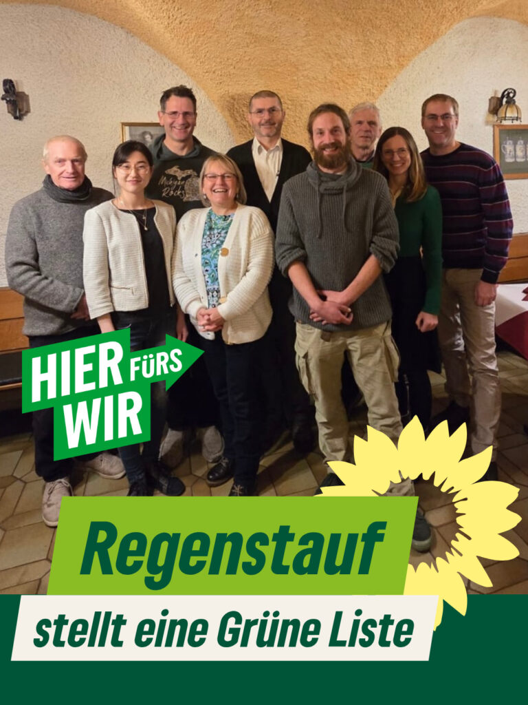 Grüne Liste in Regenstauf aufgestellt!