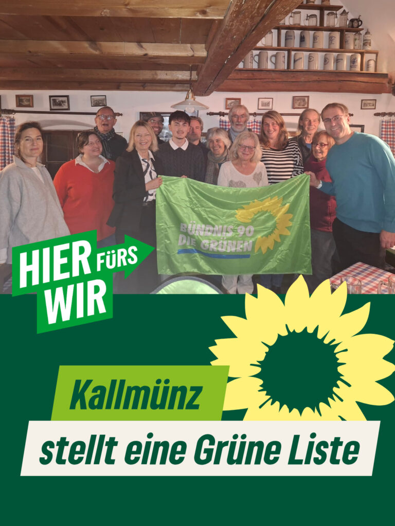 Die Marktgemeinde Kallmünz hat nun ebenfalls eine starke grüne Liste