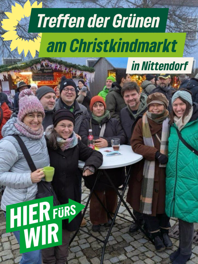 Treffen der Grünen am Christkindlmarkt in Nittendorf