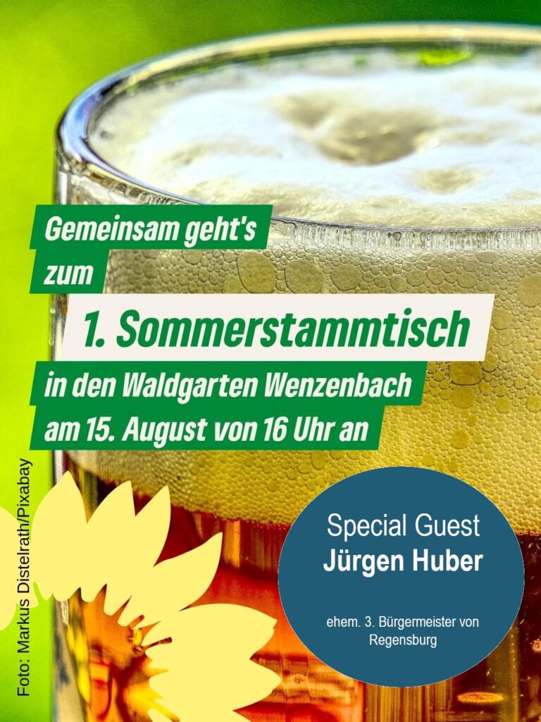 Sommerstammtisch mit Jürgen Huber im Waldgarten Wenzenbach